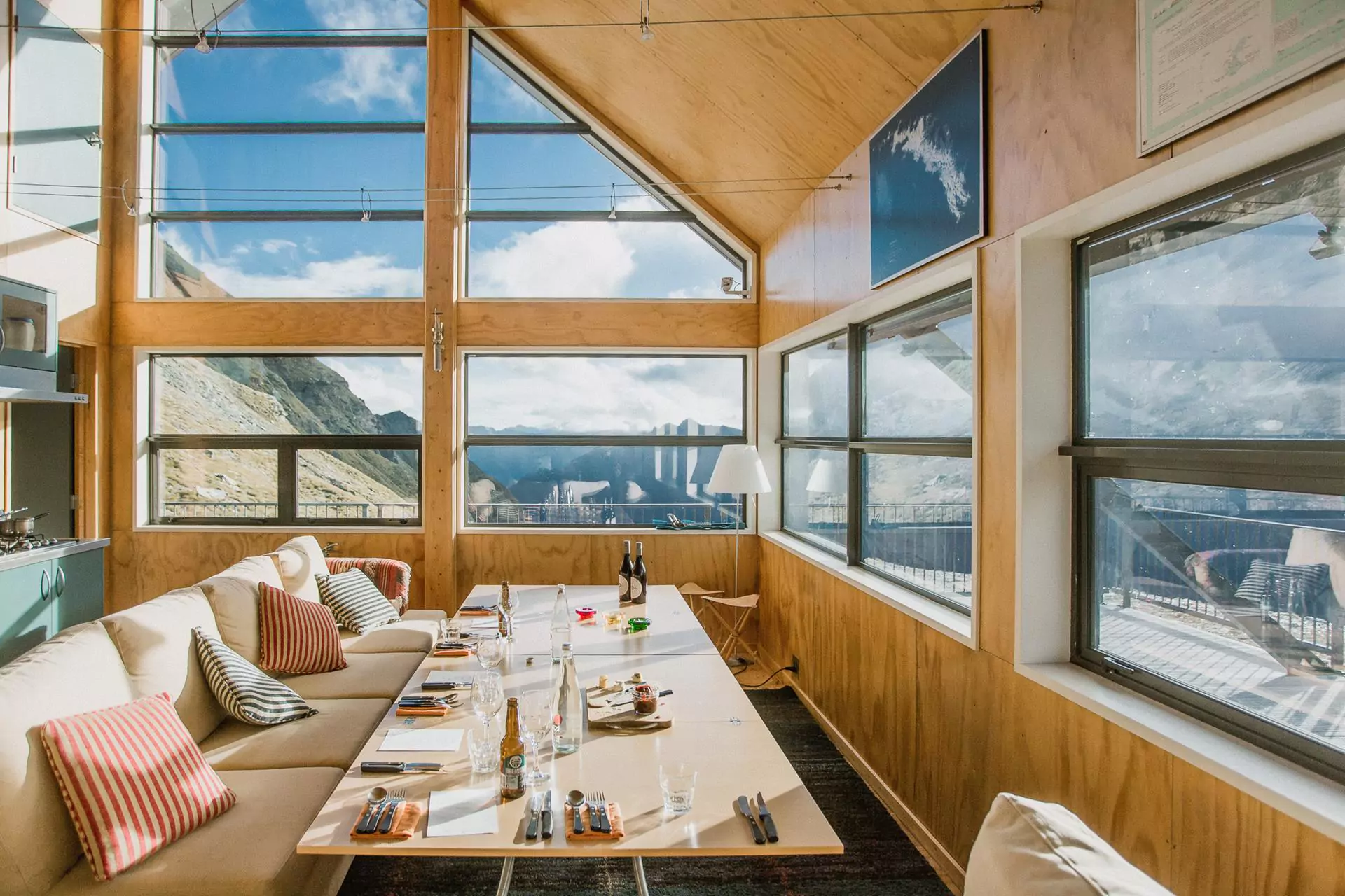 Whare Kea Chalet interior
